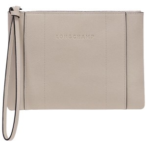 Beige Longchamp 3D Women's Pouches | 94285-SWZV