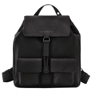 Black Longchamp 3D S Women's Backpacks | 93876-HZXG