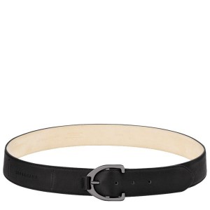 Black Longchamp 3D Women's Belts | 95702-RTHQ