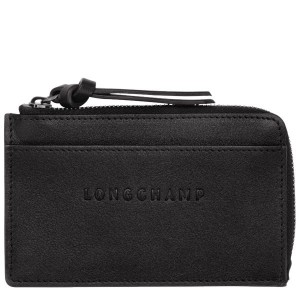 Black Longchamp 3D Women's Cardholders | 24051-GXMR