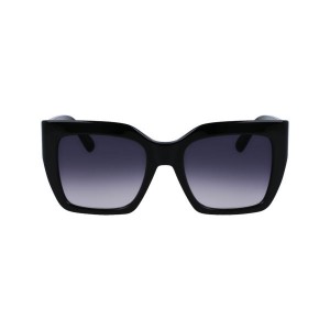 Black Longchamp Acetate Women's Sunglasses | 03975-WTRB