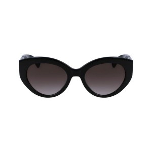 Black Longchamp Acetate Women's Sunglasses | 63752-YZNJ