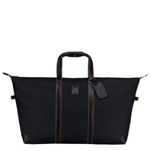 Black Longchamp Boxford L Women's Travel Bags | 72691-AEZY