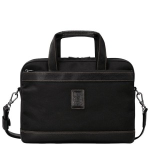 Black Longchamp Boxford S Men's Briefcase | 40875-LJPA