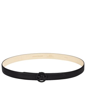 Black Longchamp Box-trot Women's Belts | 51967-ISDK