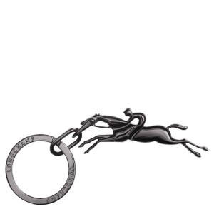 Black Longchamp Cavalier Men's Key Rings | 05649-FGEP