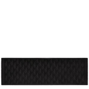 Black Longchamp Chevaux Jacquard Men's Scarf | 47813-PDOF