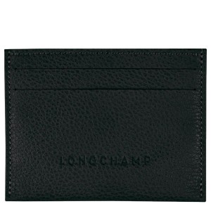 Black Longchamp Le Foulonne Men's Cardholders | 82167-OMBG