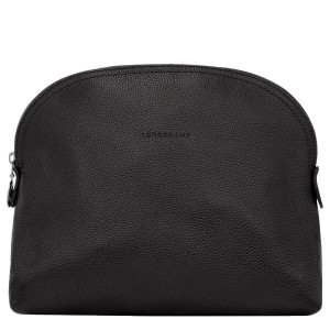 Black Longchamp Le Foulonne Men's Toiletry Bags | 12406-GDCQ