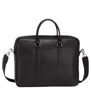 Black Longchamp Le Foulonne S Men's Briefcase | 10463-QHJG