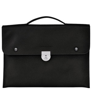 Black Longchamp Le Foulonne S Women's Briefcase | 27314-PWDX