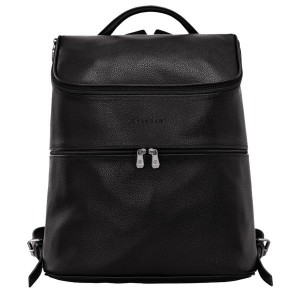 Black Longchamp Le Foulonne Women's Backpacks | 98742-ELWB