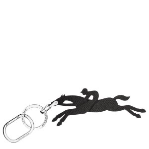 Black Longchamp Le Pliage Men's Key Rings | 02847-YVKQ