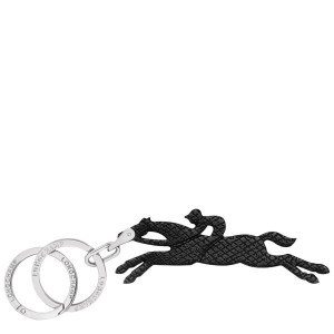 Black Longchamp Le Pliage Men's Key Rings | 10243-PNQD