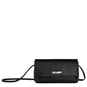 Black Longchamp Roseau Essential Clutch XS Women's Pouches | 90153-KLEY