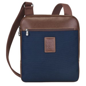 Blue Longchamp Boxford M Men's Crossbody Bags | 94150-OZLW