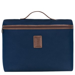 Blue Longchamp Boxford S Men's Briefcase | 25897-FXPQ