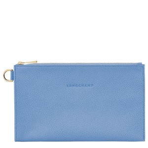 Blue Longchamp Le Foulonne Men's Pouches | 17596-ZSTY