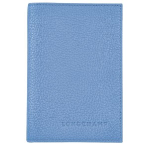 Blue Longchamp Le Foulonne Women's Passport Holder | 62573-DKVM