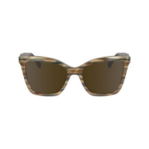 Brown Longchamp Acetate Women's Sunglasses | 48160-QZVW