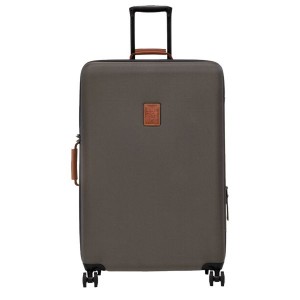 Brown Longchamp Boxford XL Men's Suitcases | 65189-QSOZ