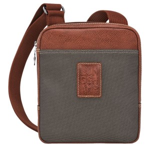 Brown Longchamp Boxford XS Men's Crossbody Bags | 73906-SRYQ