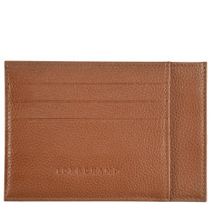 Brown Longchamp Le Foulonne Men's Cardholders | 24653-KFNL