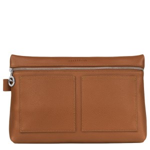 Brown Longchamp Le Foulonne Men's Toiletry Bags | 97425-ABFD