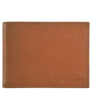 Brown Longchamp Le Foulonne Men's Wallets | 95734-IOQY