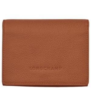 Brown Longchamp Le Foulonne Men's Wallets | 81369-FWIY