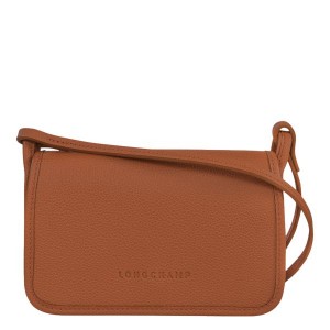 Brown Longchamp Le Foulonne On Chain Women's Crossbody Bags | 94135-LMVB