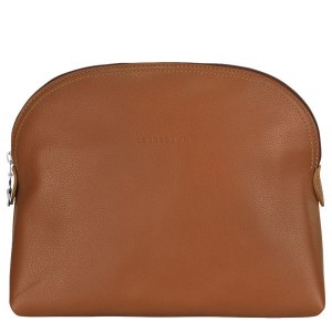 Brown Longchamp Le Foulonne Women's Toiletry Bags | 06798-BFPY