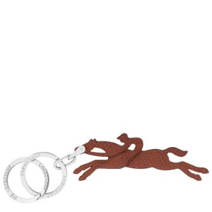 Brown Longchamp Le Pliage Men's Key Rings | 38106-SGQI