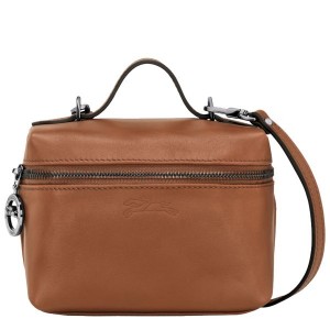 Brown Longchamp Le Pliage Xtra XS Vanity Women's Crossbody Bags | 47962-HIQJ