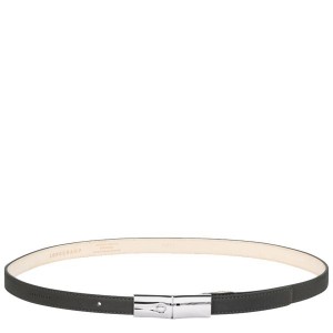 Dark Grey Longchamp Roseau Essential Women's Belts | 45908-WOXU