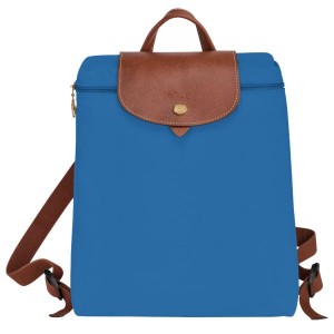 Deep Blue Longchamp Le Pliage Original M Women's Backpacks | 43596-OXQR