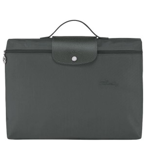 Deep Grey Longchamp Le Pliage S Men's Briefcase | 64781-ZFVR