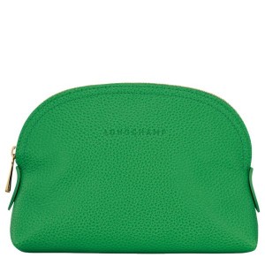 Green Longchamp Le Foulonne Women's Pouches | 31279-XGWV