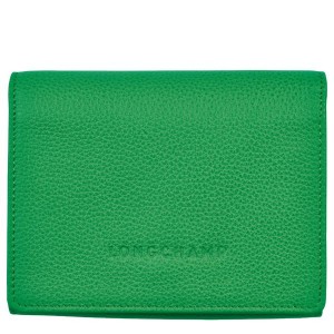 Green Longchamp Le Foulonne Women's Wallets | 20936-AERZ