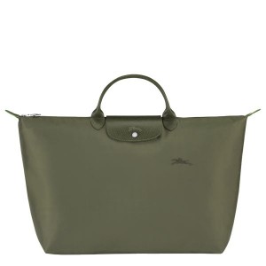 Green Longchamp Le Pliage S Men's Travel Bags | 51937-BWCK