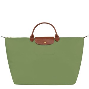 Green / Brown Longchamp Le Pliage Original S Women's Travel Bags | 41768-JTKU