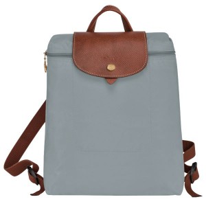 Grey Longchamp Le Pliage Original M Women's Backpacks | 82036-NPTV