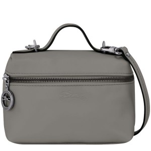 Grey Longchamp Le Pliage Xtra XS Vanity Women's Crossbody Bags | 43279-XZQU