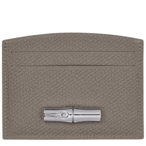 Grey Longchamp Roseau Women's Cardholders | 39421-WRIT