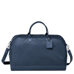 Navy Longchamp Le Foulonne M Women's Travel Bags | 17362-DIPB