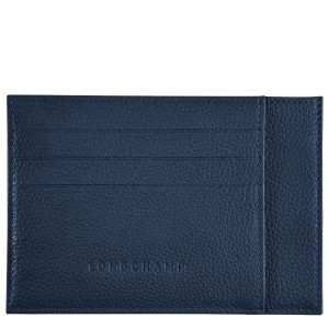 Navy Longchamp Le Foulonne Men's Cardholders | 29130-RJFE