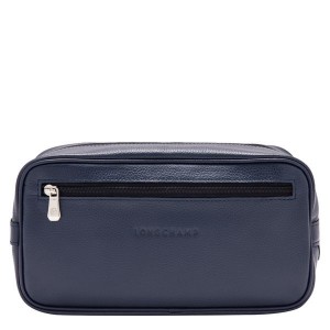 Navy Longchamp Le Foulonne Men's Toiletry Bags | 23507-FJKO