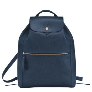 Navy Longchamp Le Foulonne Women's Backpacks | 59326-AQGI