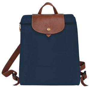 Navy Longchamp Le Pliage Original M Women's Backpacks | 29160-XRBS