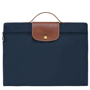 Navy Longchamp Le Pliage Original S Men's Briefcase | 28710-JKNS